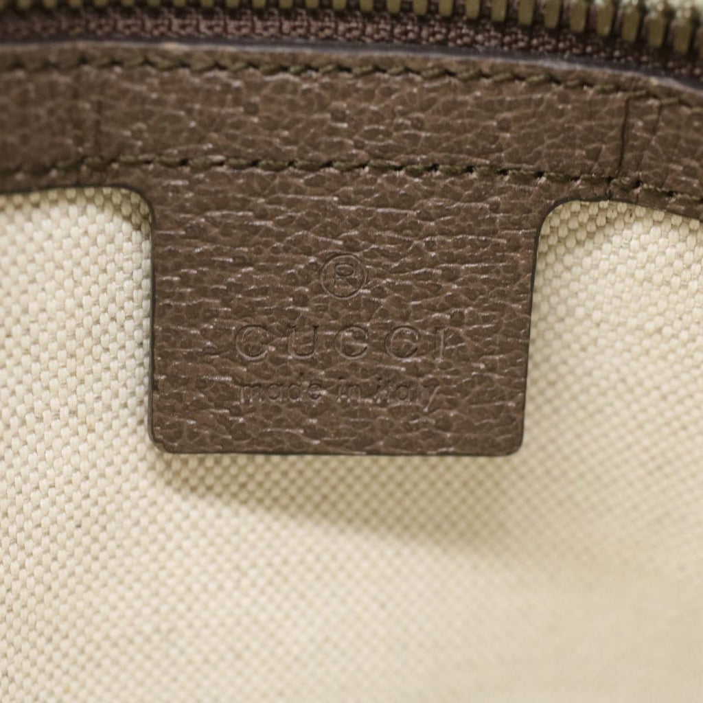 GUCCI GG Canvas Web Sherry Line Shoulder Bag Beige Red Green lt689
