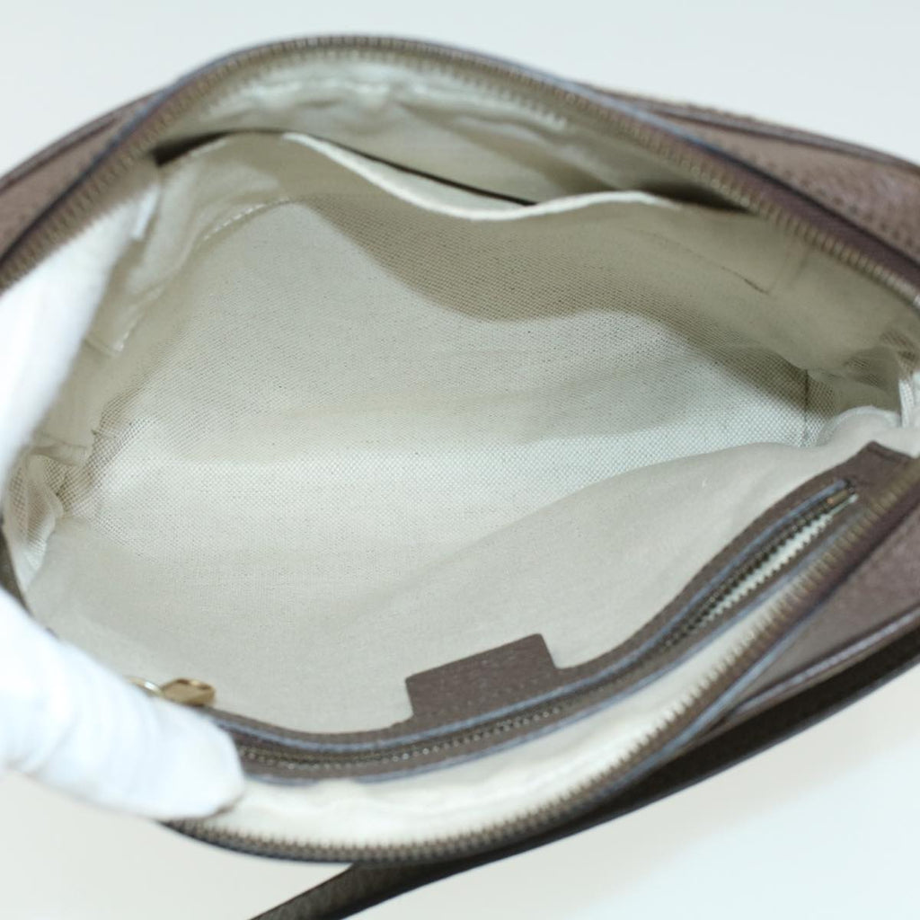 GUCCI GG Canvas Web Sherry Line Shoulder Bag Beige Red Green lt689