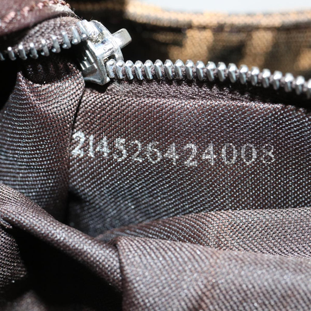 FENDI Zucca Canvas Mamma Baguette Shoulder Bag Brown lt691