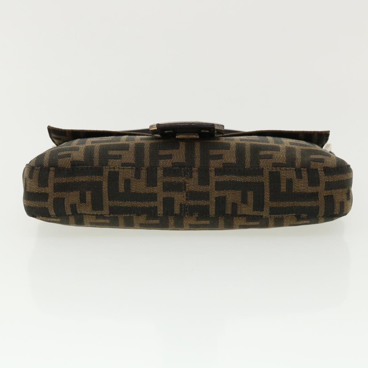 FENDI Zucca Canvas Mamma Baguette Shoulder Bag Brown lt691