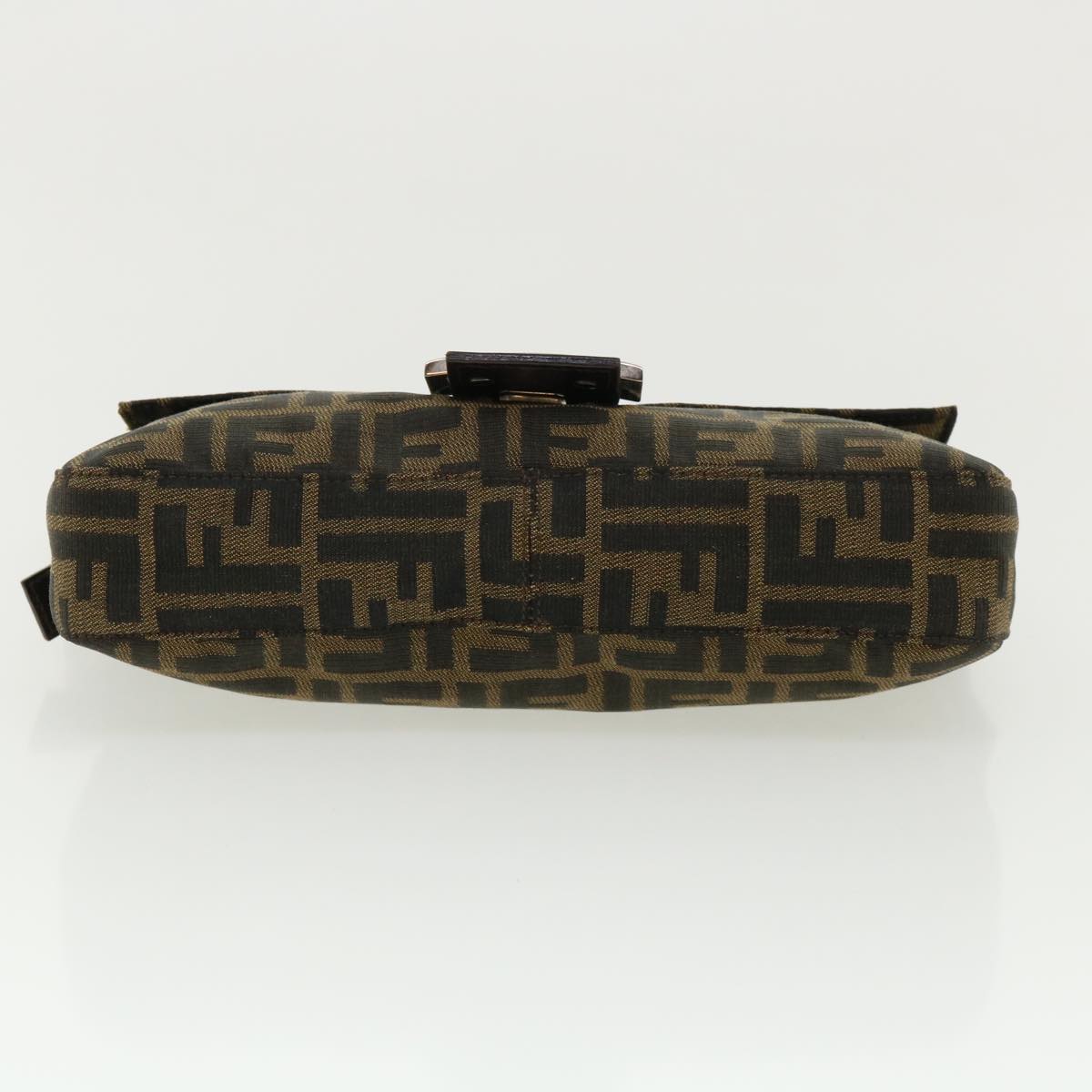 FENDI Zucca Canvas Mamma Baguette Shoulder Bag Brown lt692