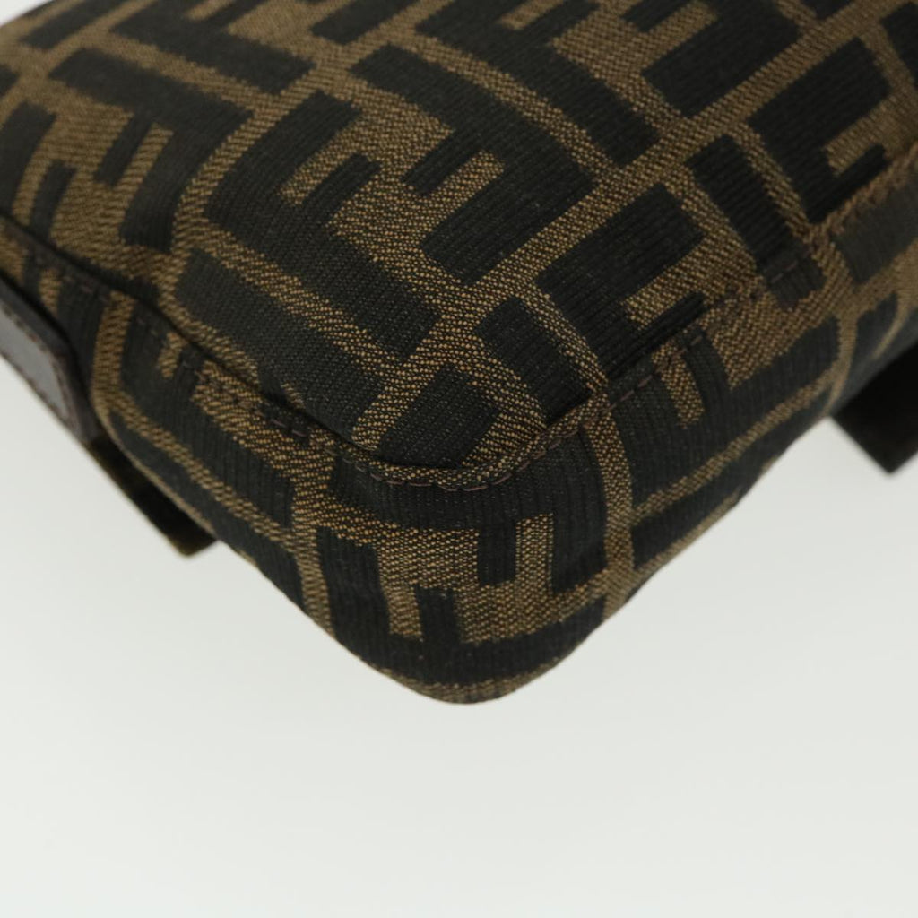 FENDI Zucca Canvas Mamma Baguette Shoulder Bag Brown lt693