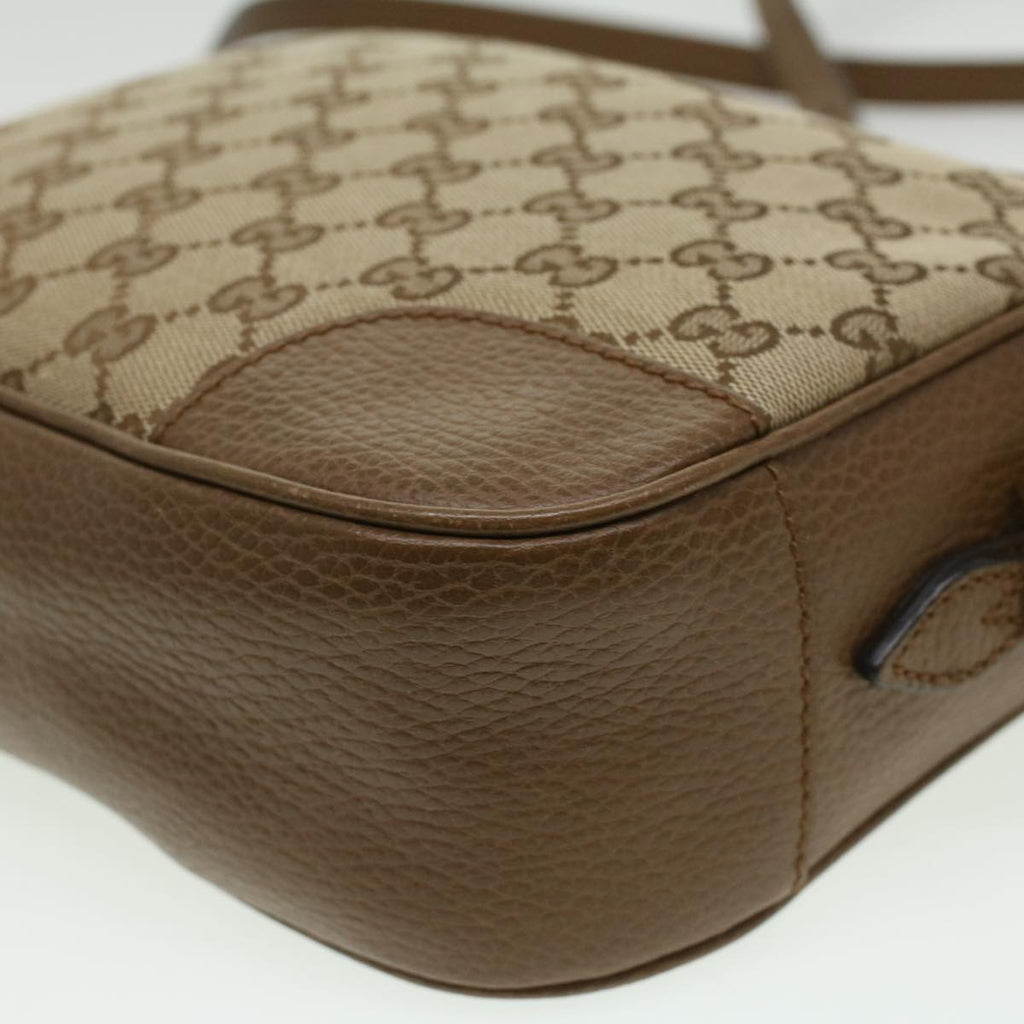 GUCCI GG Canvas Shoulder Bag Beige lt695