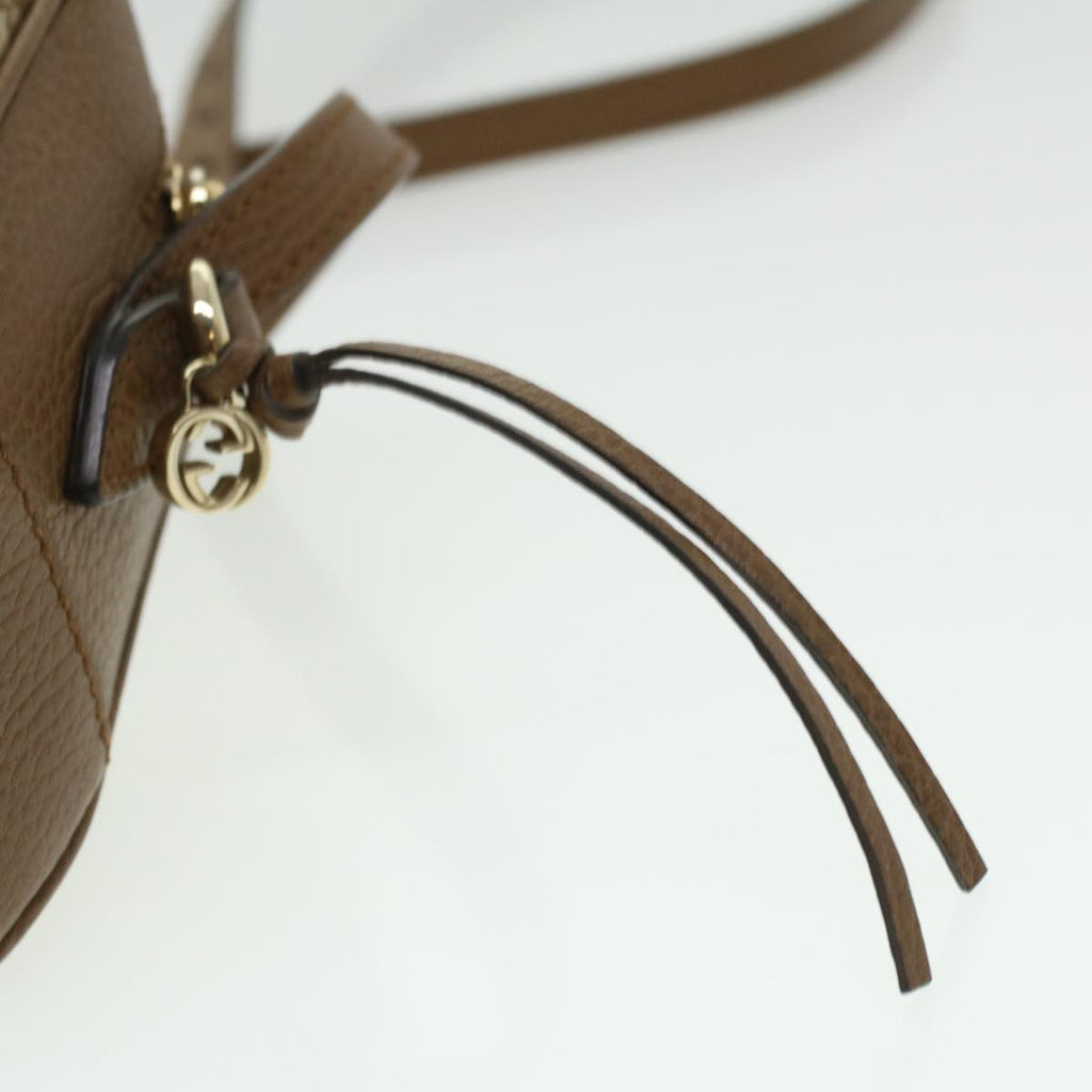 GUCCI GG Canvas Shoulder Bag Beige lt695