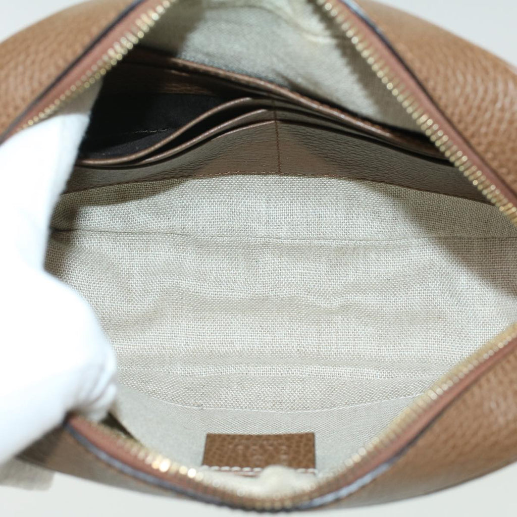 GUCCI GG Canvas Shoulder Bag Beige lt695