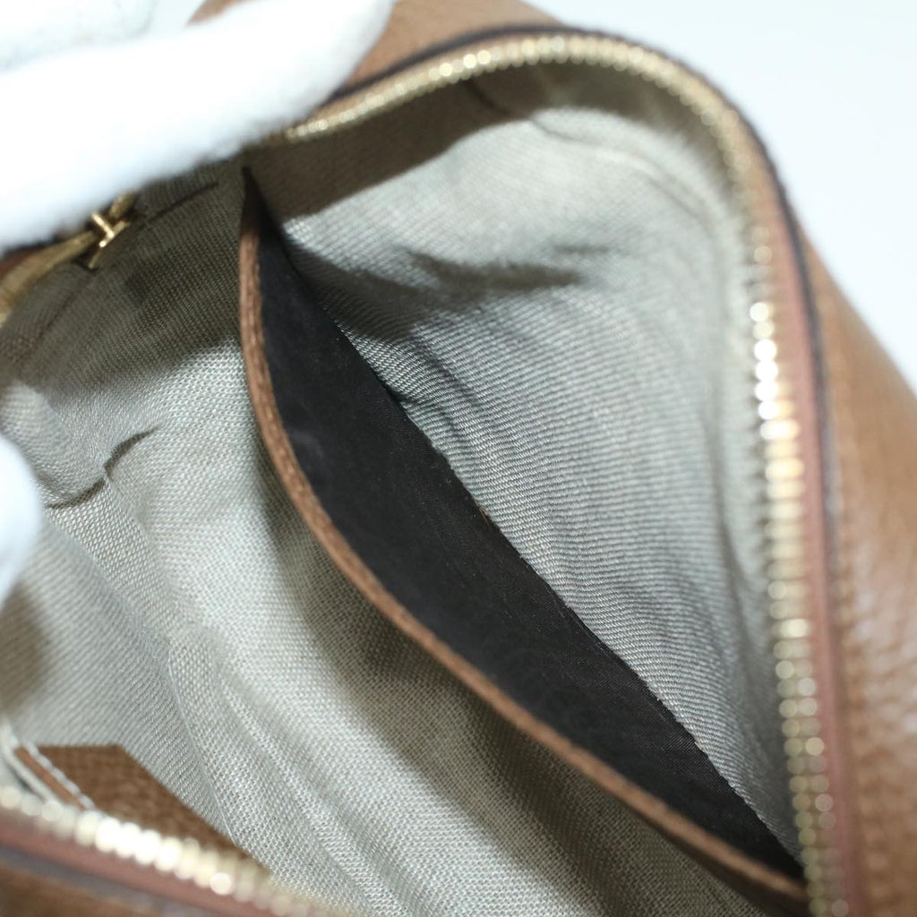 GUCCI GG Canvas Shoulder Bag Beige lt695