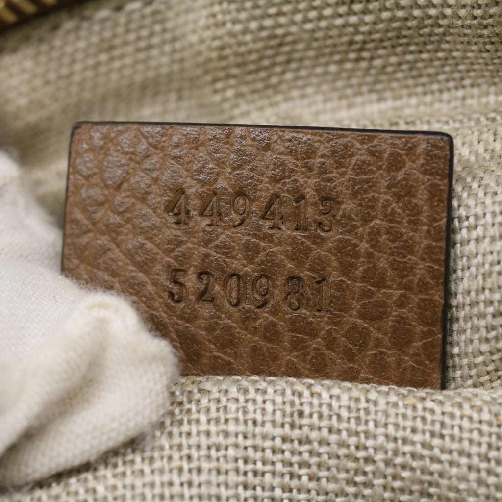 GUCCI GG Canvas Shoulder Bag Beige lt695