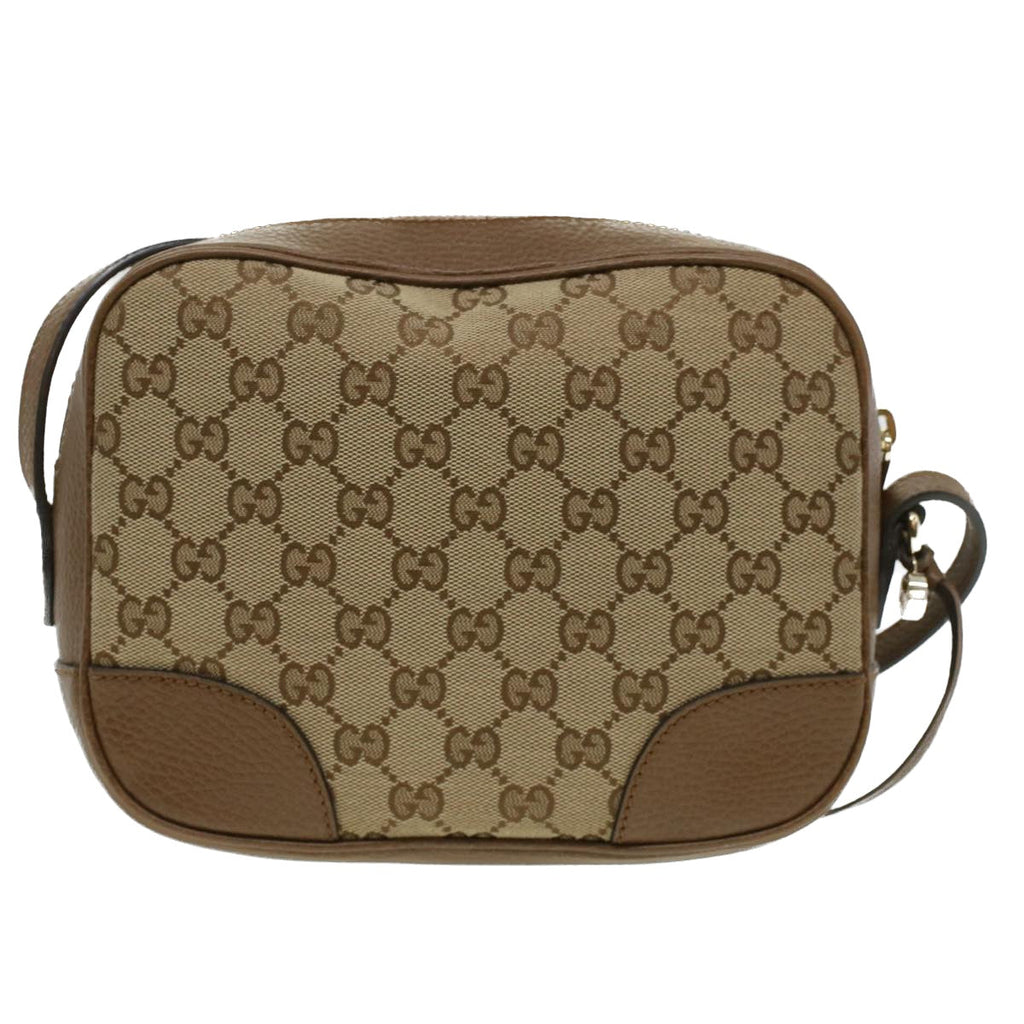 GUCCI GG Canvas Shoulder Bag Beige lt695