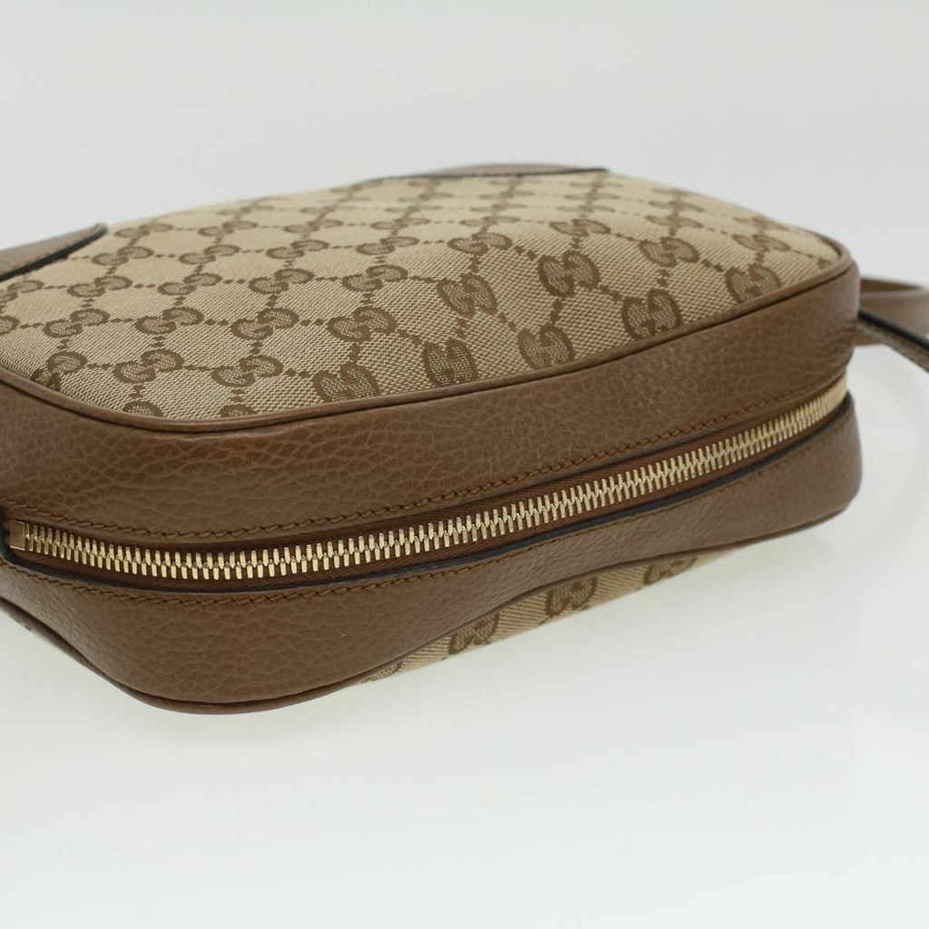 GUCCI GG Canvas Shoulder Bag Beige lt695