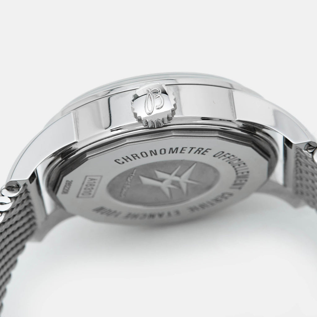 BREITLING Silver Stainless Steel Transocean A1631012/G781 Men's Wristwatch 38 mm