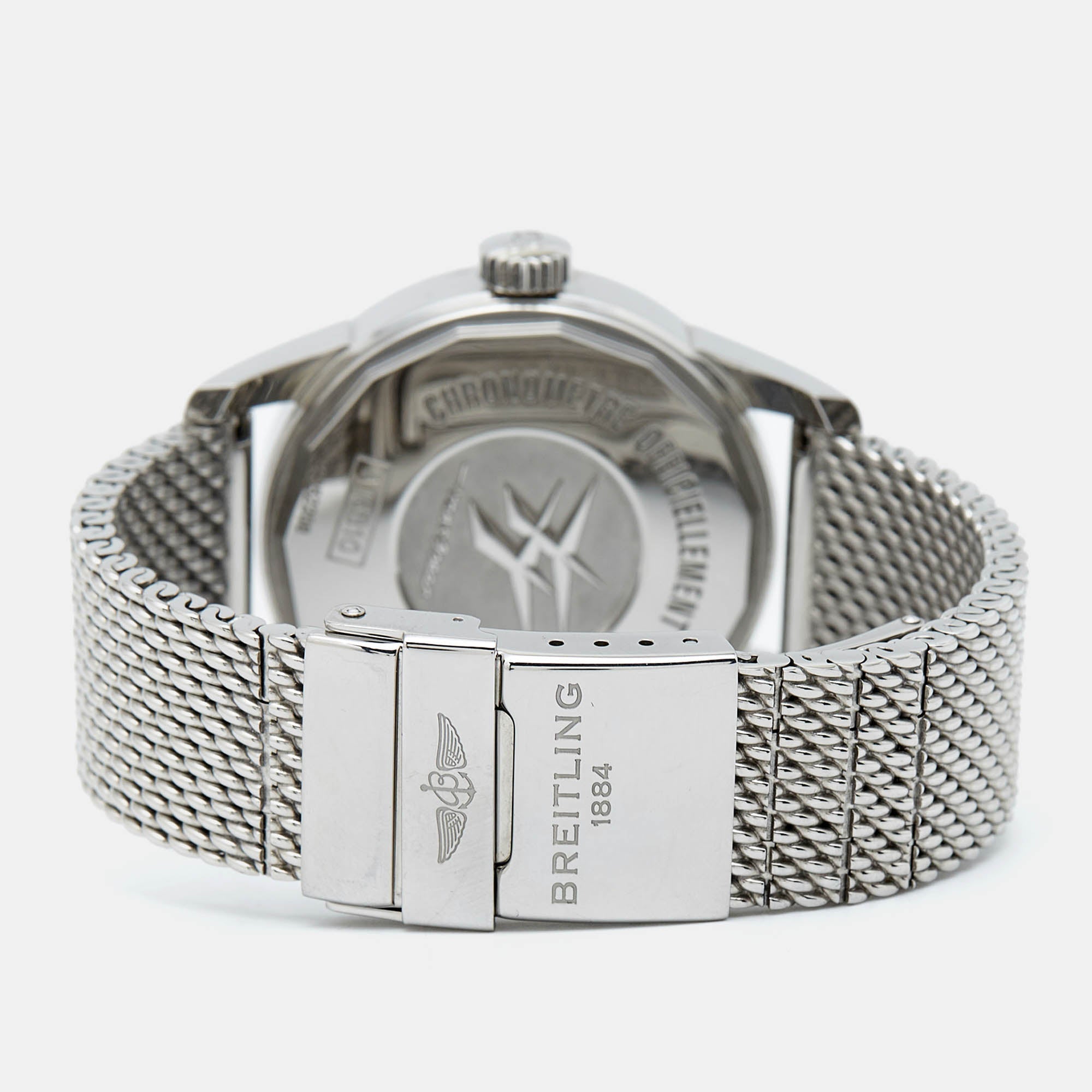 BREITLING Silver Stainless Steel Transocean A1631012/G781 Men's Wristwatch 38 mm