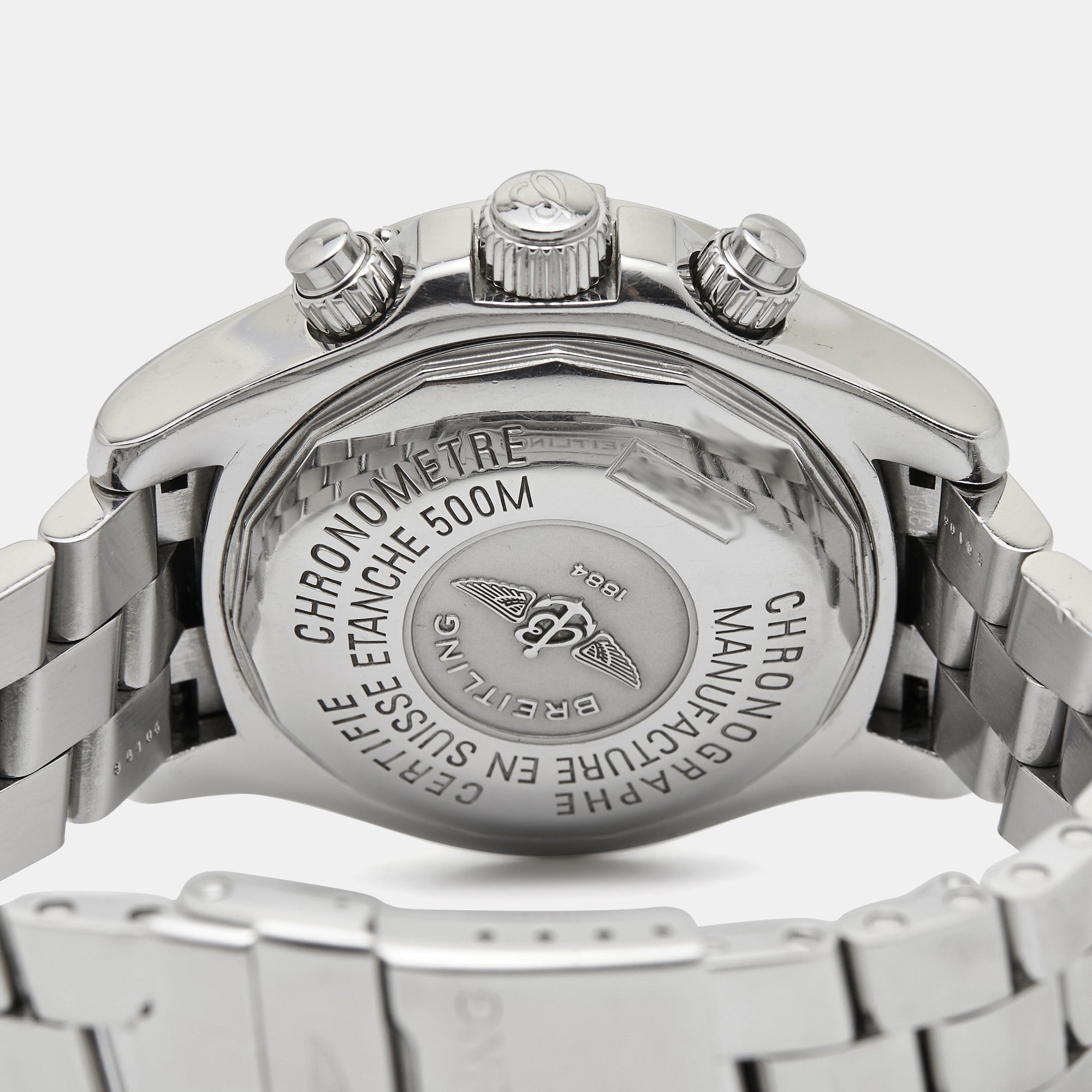 BREITLING Silver Stainless Steel SuperOcean A13340 Men's Wristwatch 42 mm