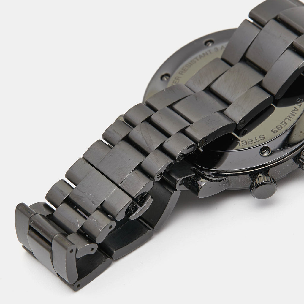 GUCCI Black PVD Coated Stainless Steel G-Chrono YA101331 Men's Wristwatch 44 mm
