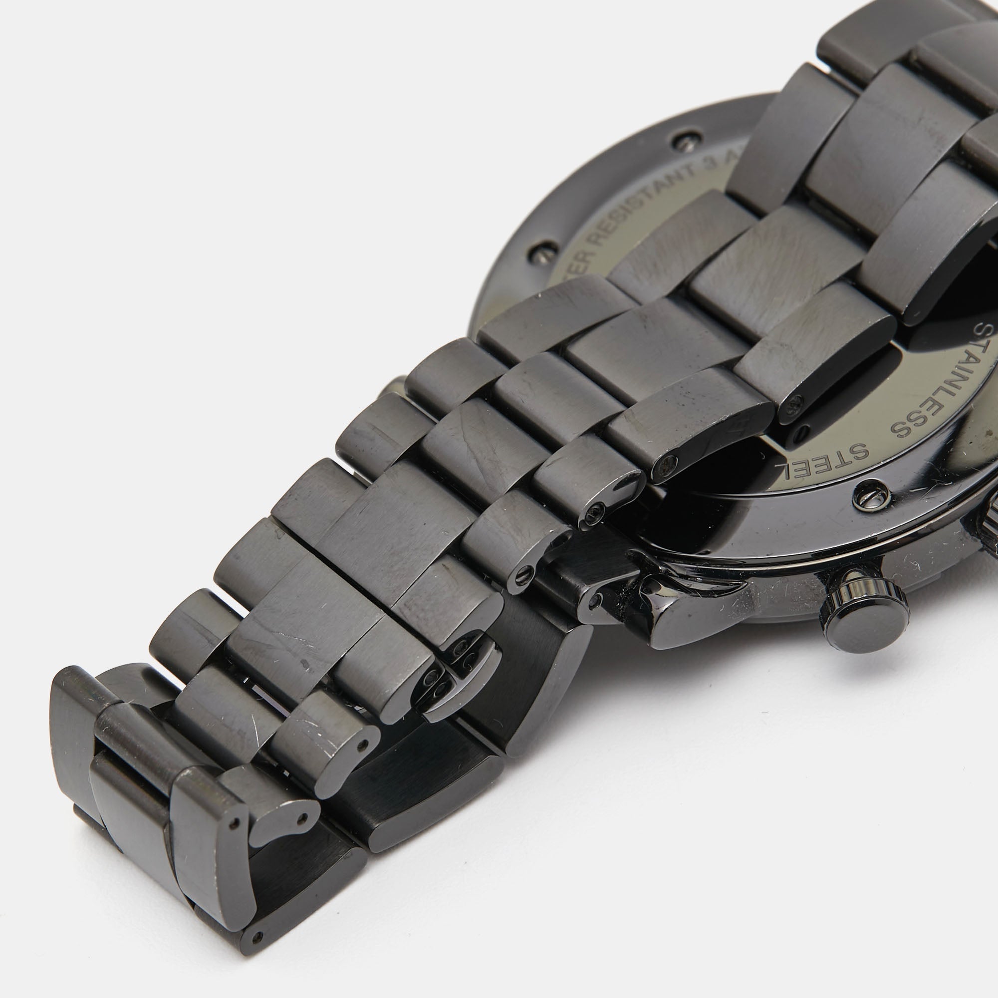 GUCCI Black PVD Coated Stainless Steel G-Chrono YA101331 Men's Wristwatch 44 mm