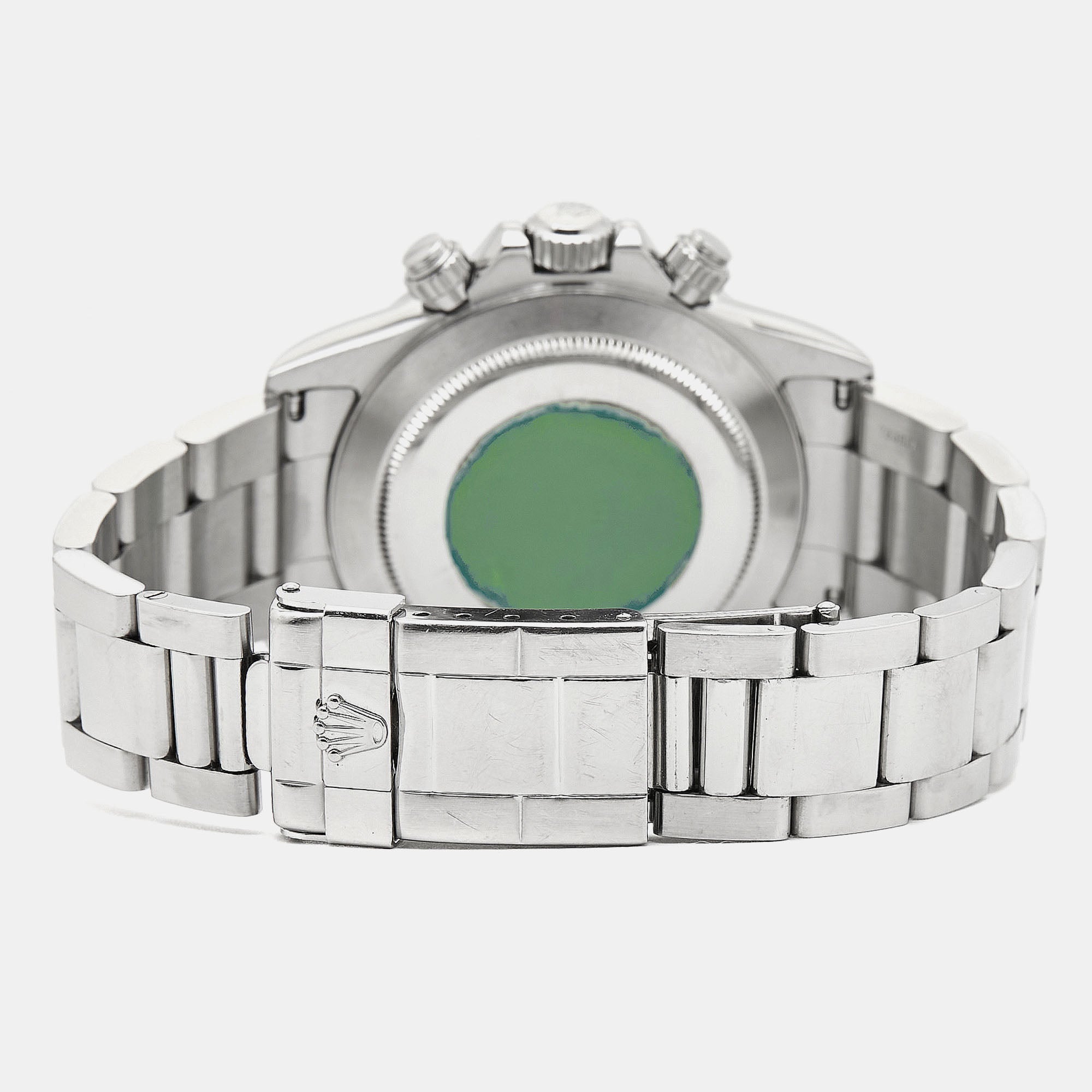 ROLEX White Stainless Steel Cosmograph Daytona 16520 Men's Wristwatch 40 mm