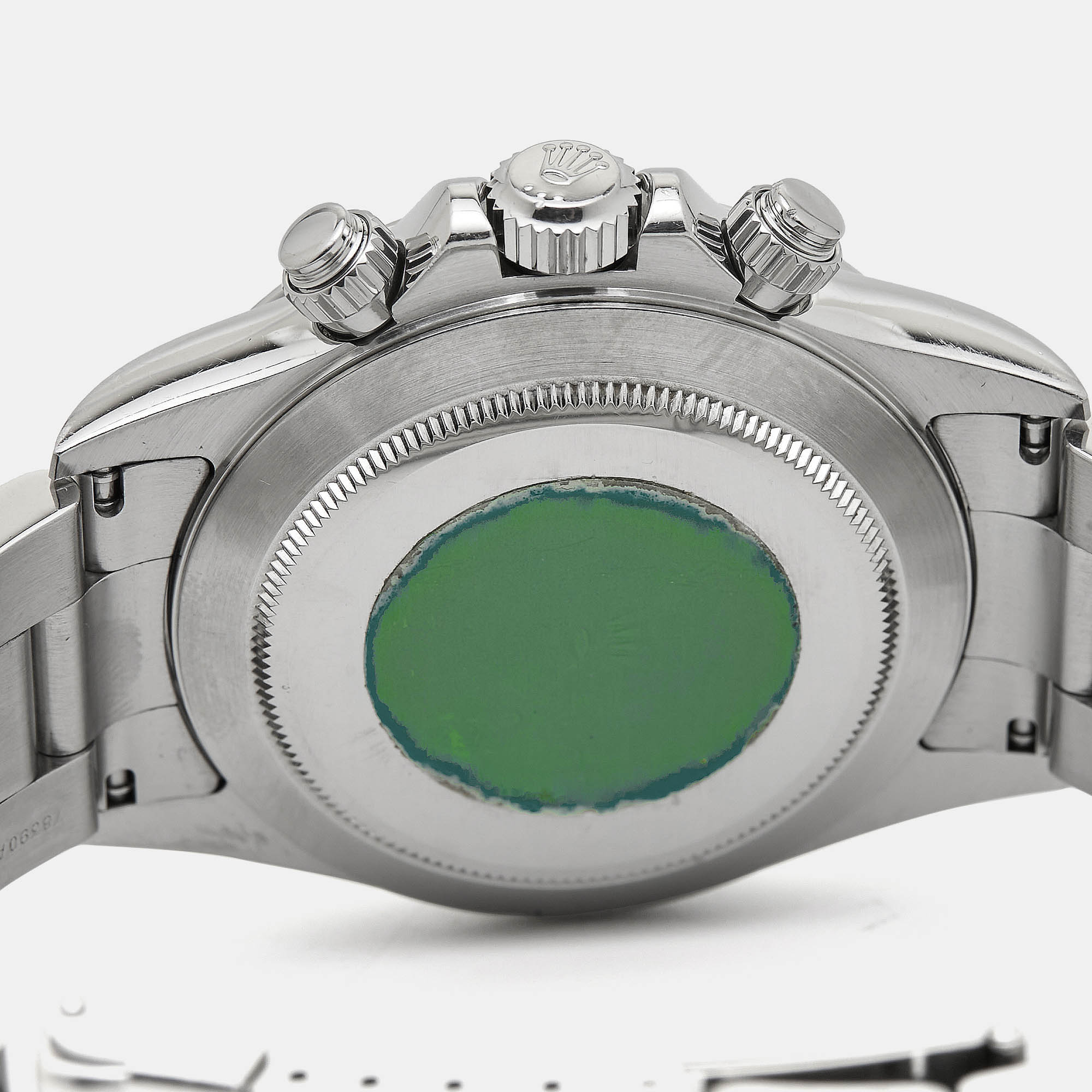 ROLEX White Stainless Steel Cosmograph Daytona 16520 Men's Wristwatch 40 mm
