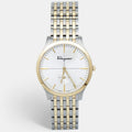 SALVATORE FERRAGAMO Silver Two-Tone Stainless Steel Slim SFDE00418 Men's Wristwatch 40 mm