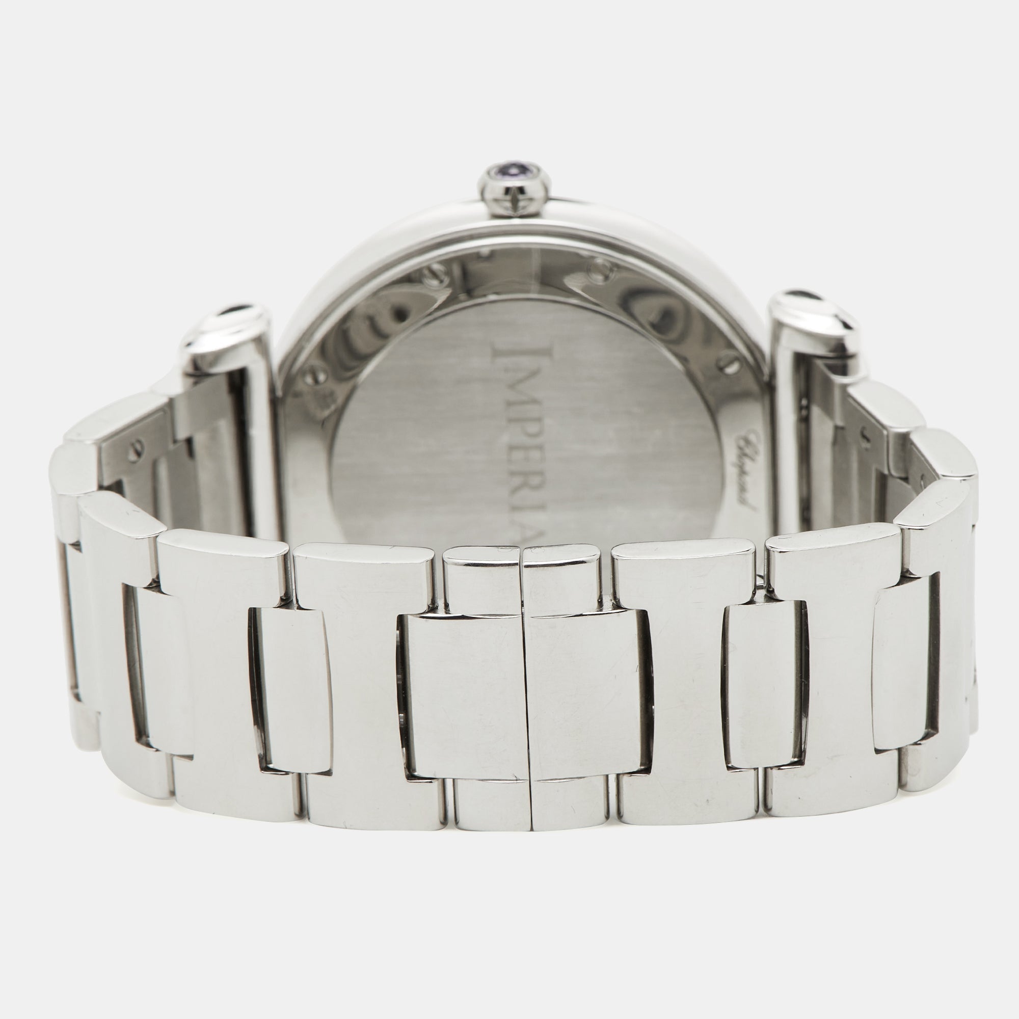 CHOPARD Silver Stainless Steel Diamond Imperiale 388532-3002 Women's Wristwatch 36 mm