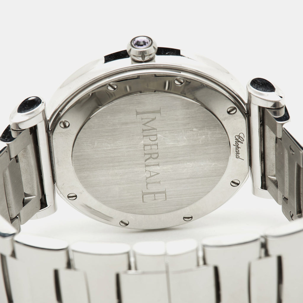 CHOPARD Silver Stainless Steel Diamond Imperiale 388532-3002 Women's Wristwatch 36 mm