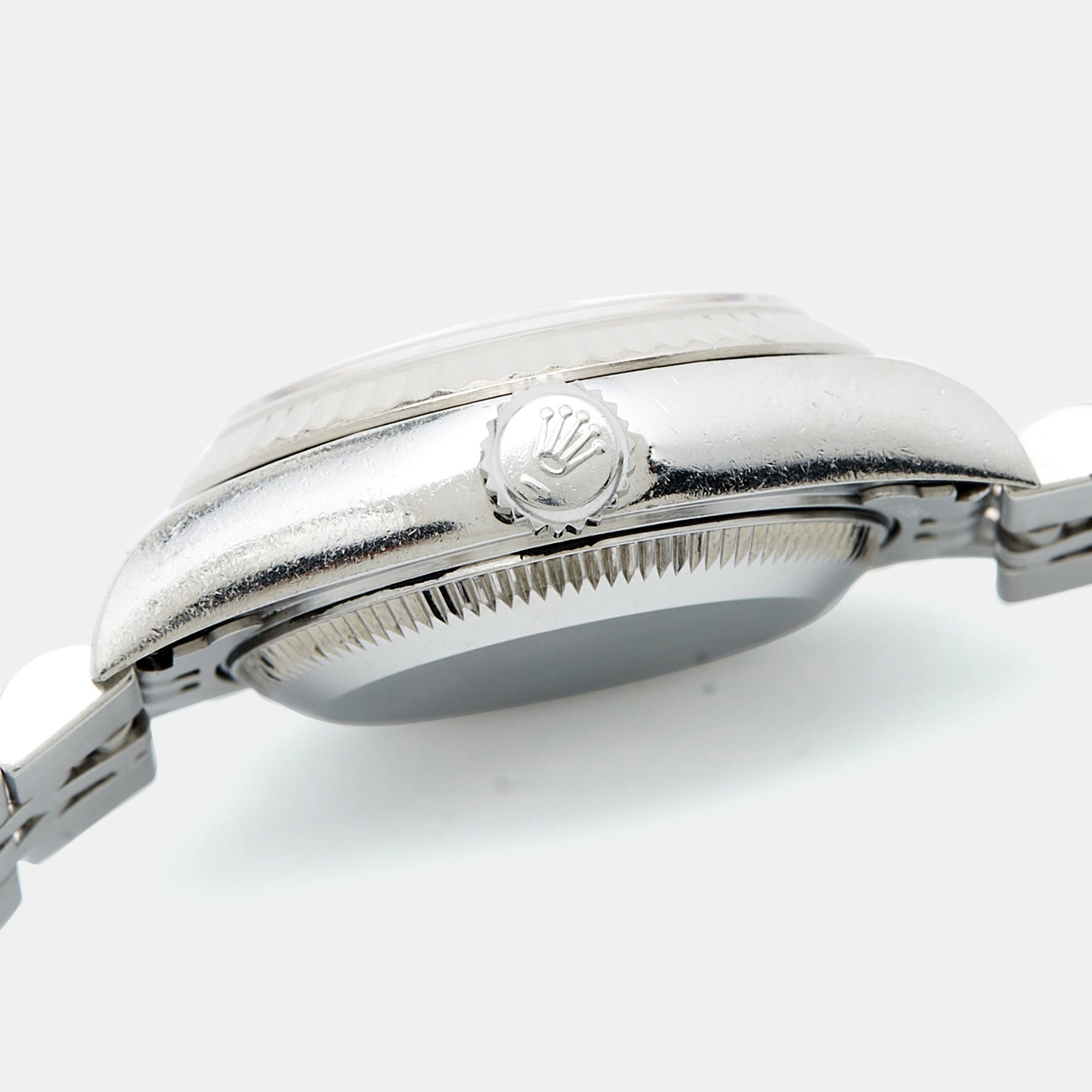 ROLEX Ivory Jubilee 18k White Gold Stainless Steel 79174 Women's Wristwatch 26 mm