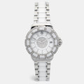 TAG HEUER White Diamond Stainless Steel Ceramic Formula 1 WAH121D.BA0861 Women's Wristwatch 37 mm