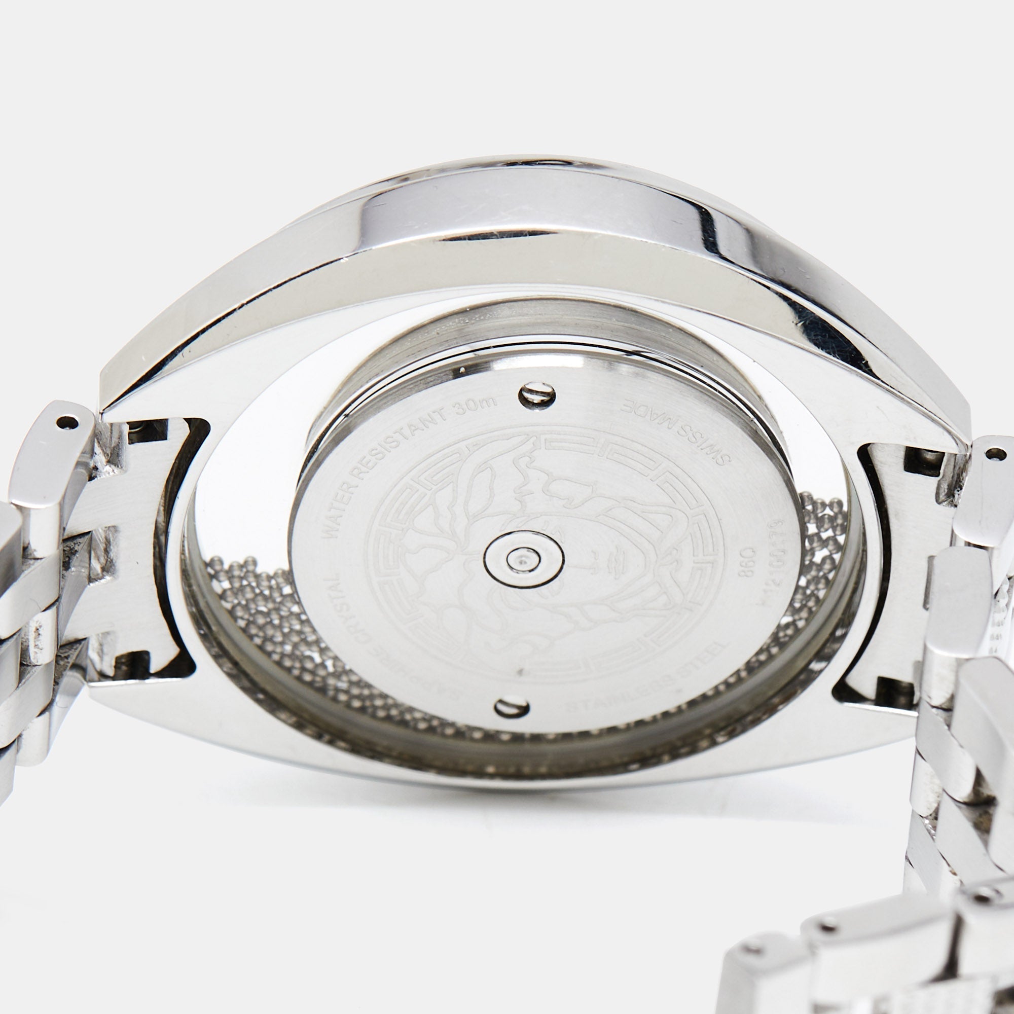VERSACE White Stainless Steel Destiny Spirit 86Q99D002-S099 Women's Wristwatch 39 mm