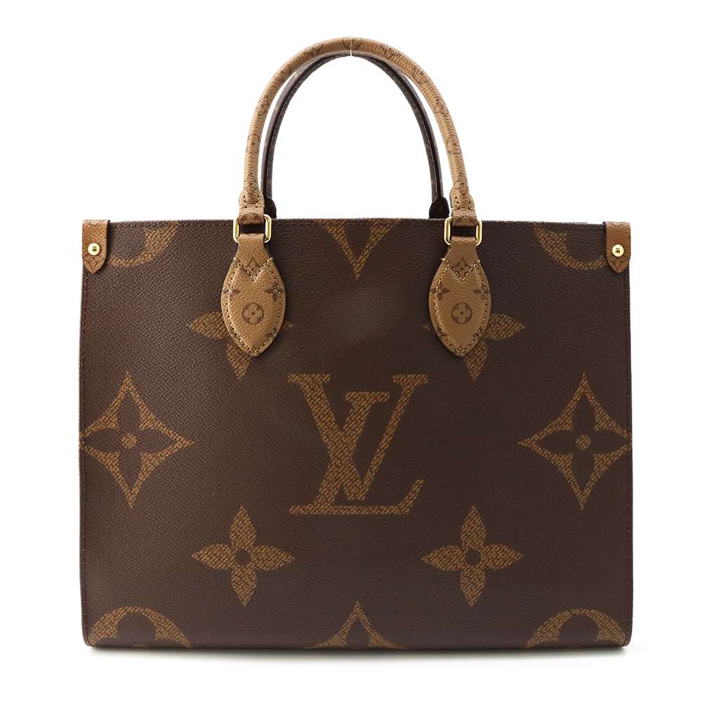 LOUIS VUITTON Onthego Red M45321 Monogram Monogram Reverse Canvas Monogram Giant Size MM