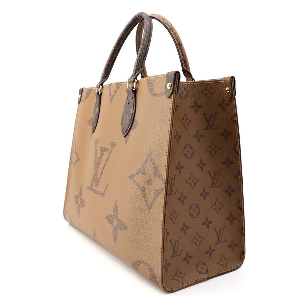 LOUIS VUITTON Onthego Red M45321 Monogram Monogram Reverse Canvas Monogram Giant Size MM