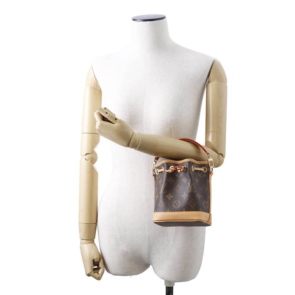 LOUIS VUITTON Nano Noe Brown M81266 Monogram Size Nano