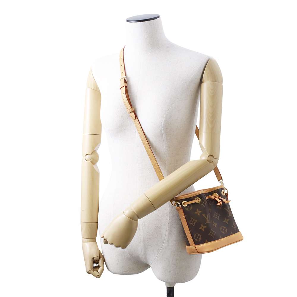 LOUIS VUITTON Nano Noe Brown M81266 Monogram Size Nano