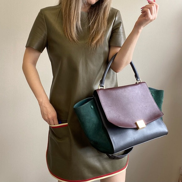CELINE Smooth Calfskin Medium Bag Trapeze