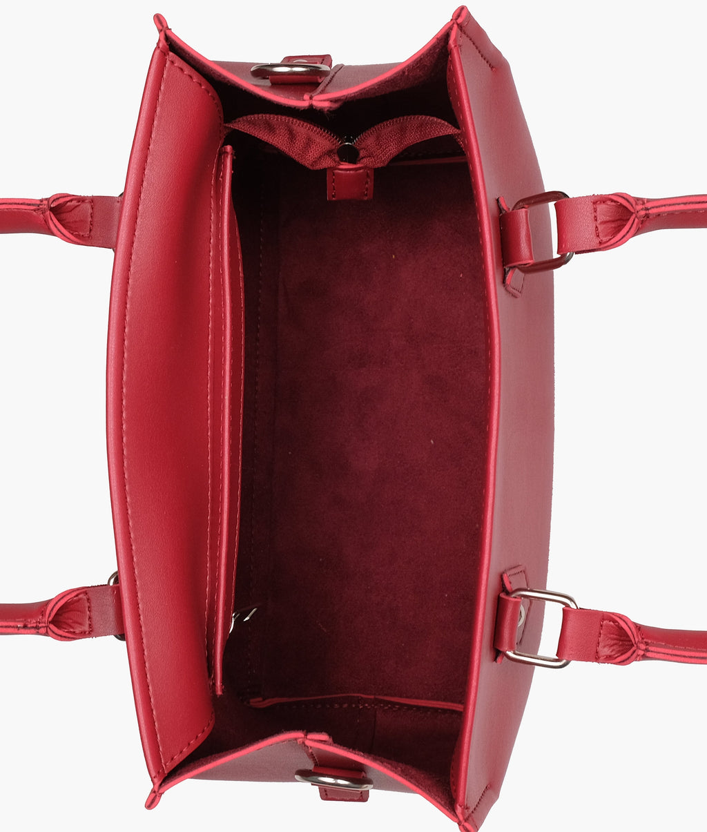 Maroon small satchel bag