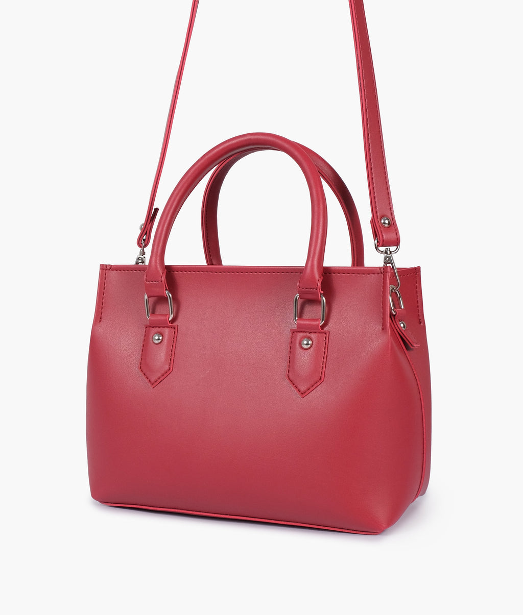 Maroon small satchel bag
