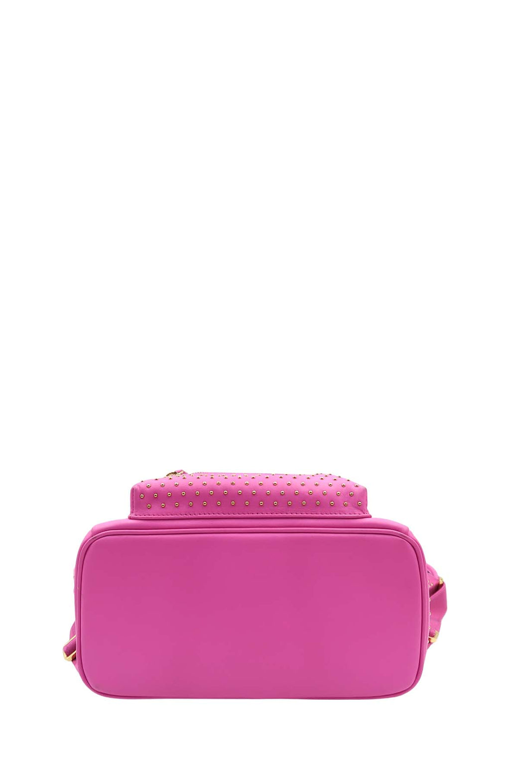Studded Leather Backpack Fuschia