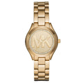Michael Kors Ladies Mini Slim Runway Yellow Gold Watch MK3477