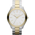 Michael Kors Ladies Slim Runway Two Tone Watch MK3198