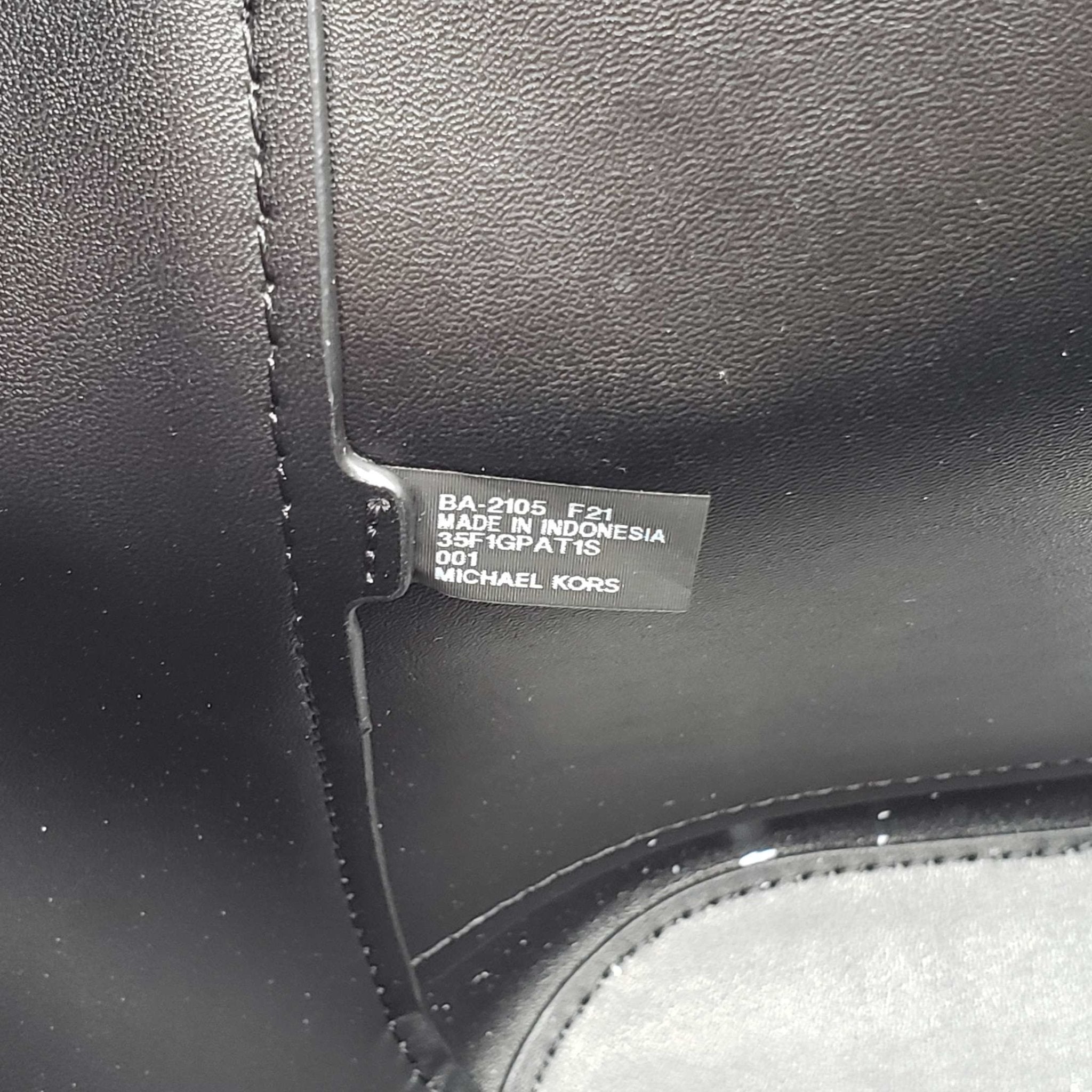 Michael Kors Portia Black Leather Tote Bag