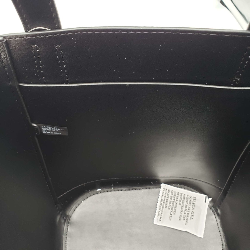 Michael Kors Portia Black Leather Tote Bag