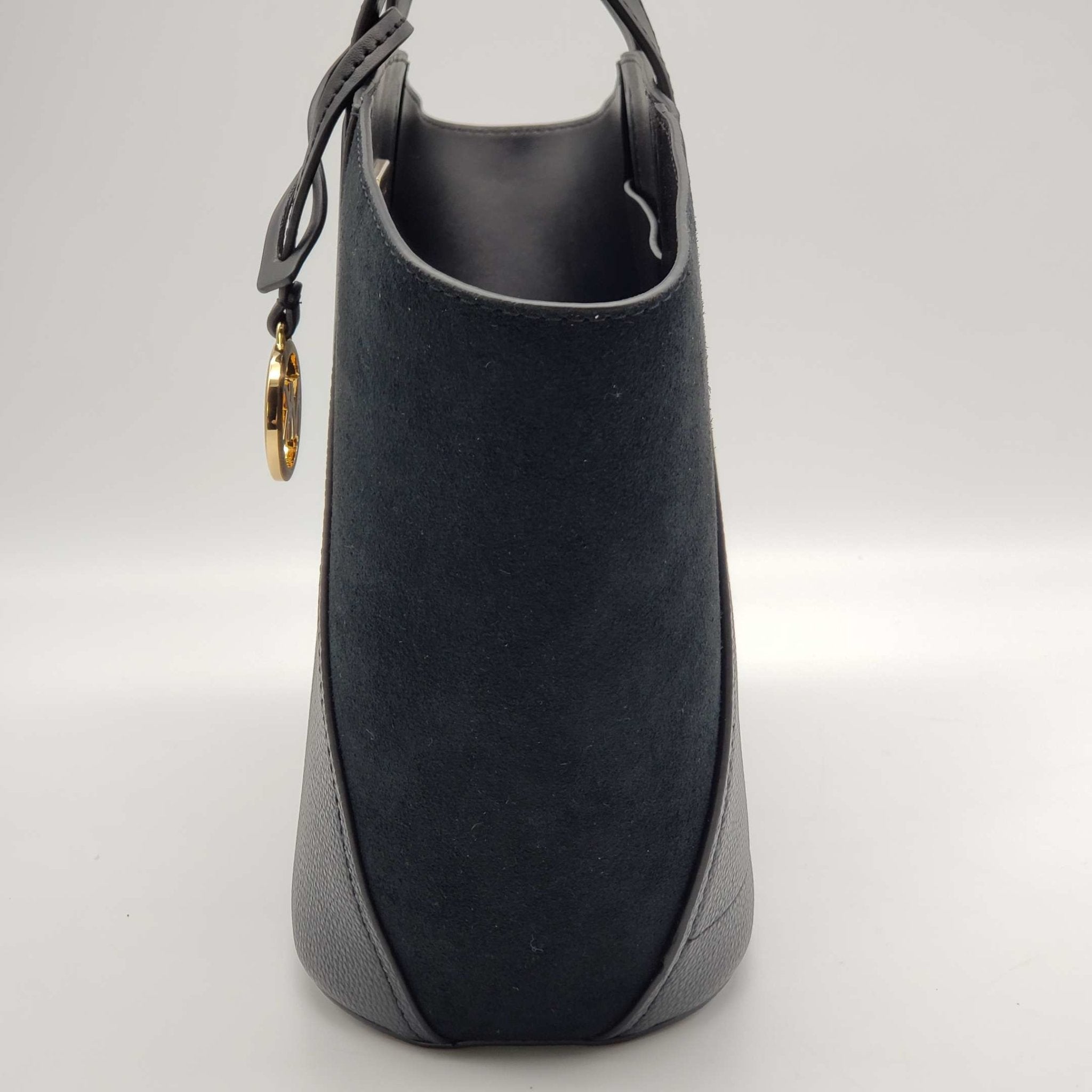Michael Kors Portia Black Leather Tote Bag