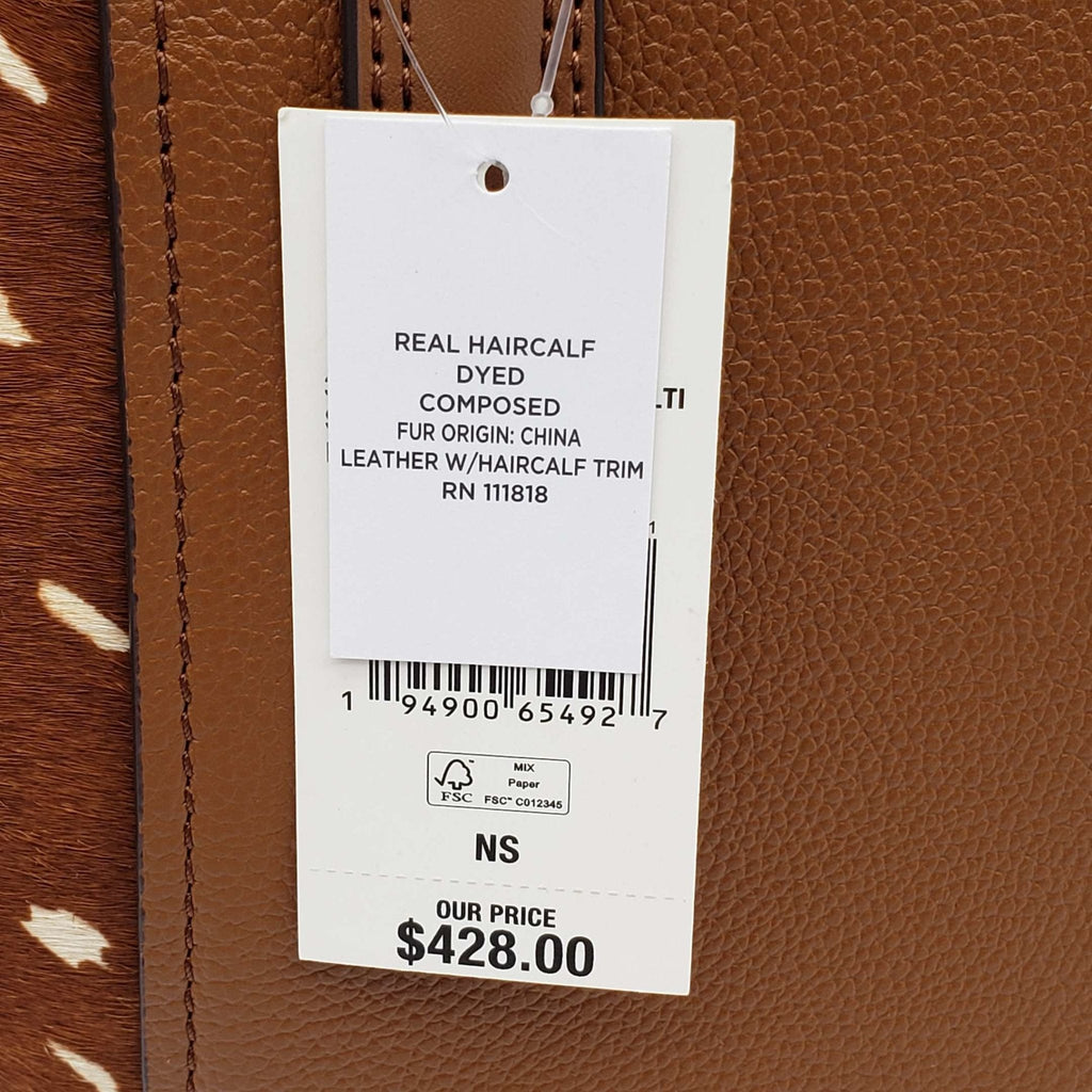 Michael Kors Portia Hair Calf Small Tote Bag