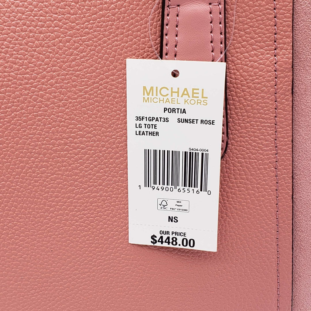Michael Kors Portia Sunset Rose Large Tote Bag
