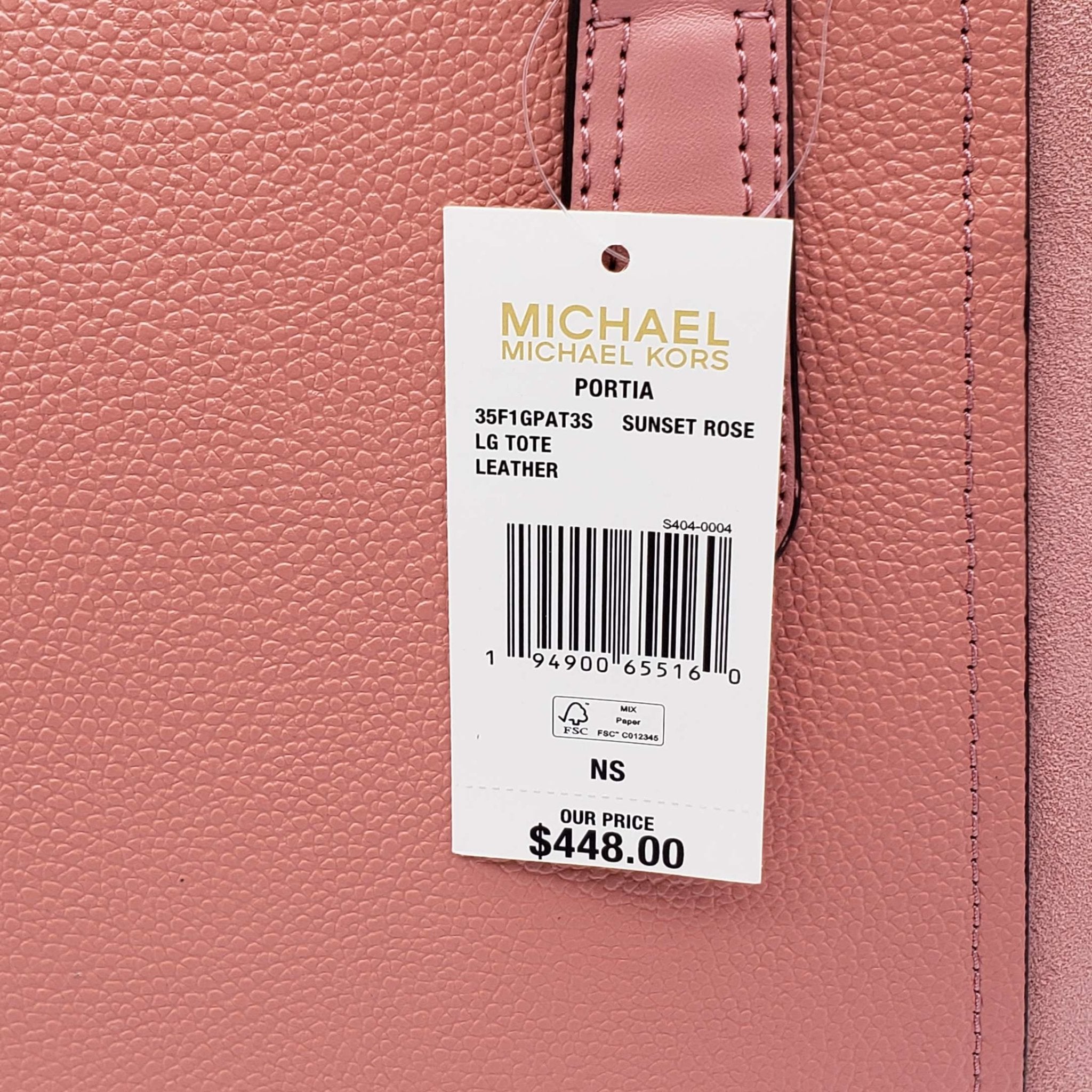 Michael Kors Portia Sunset Rose Large Tote Bag