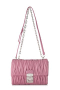 Matelasse Metal Clasp Shoulder Bag Geranio