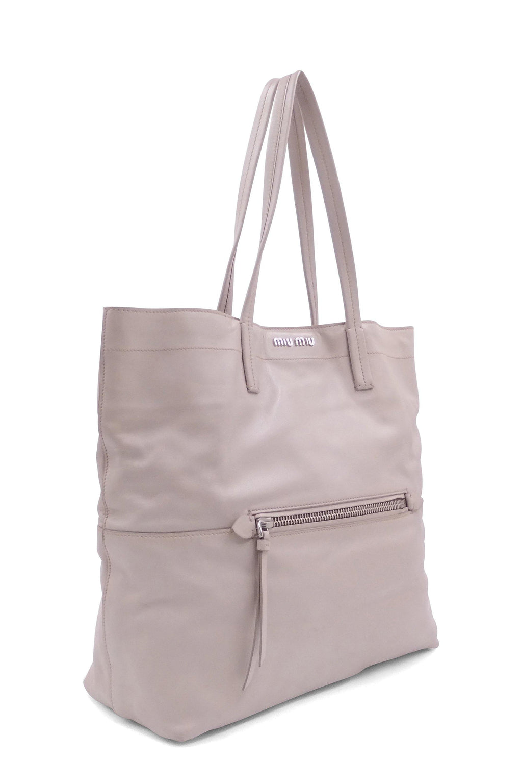 Vitello Soft Shopping Tote Pomice