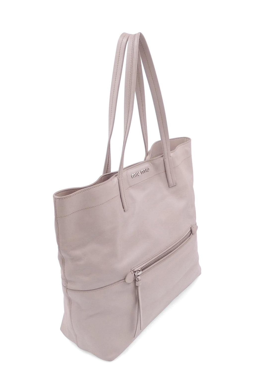 Vitello Soft Shopping Tote Pomice