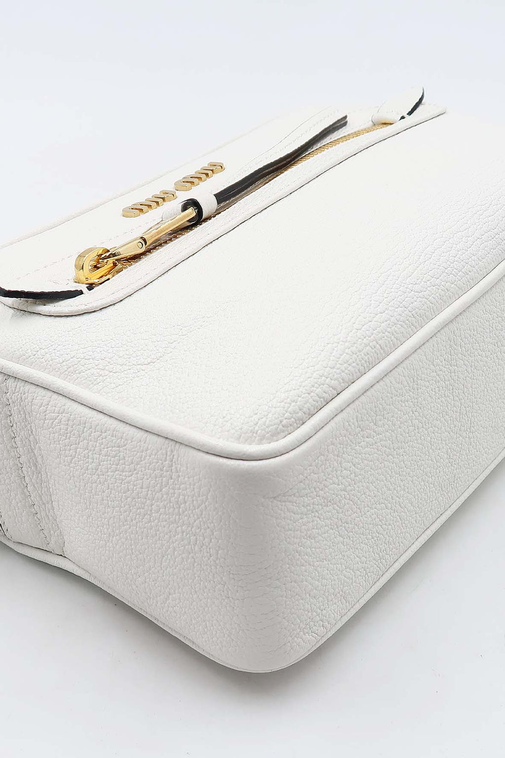 Madras Front Zip Camera Bag Bianco