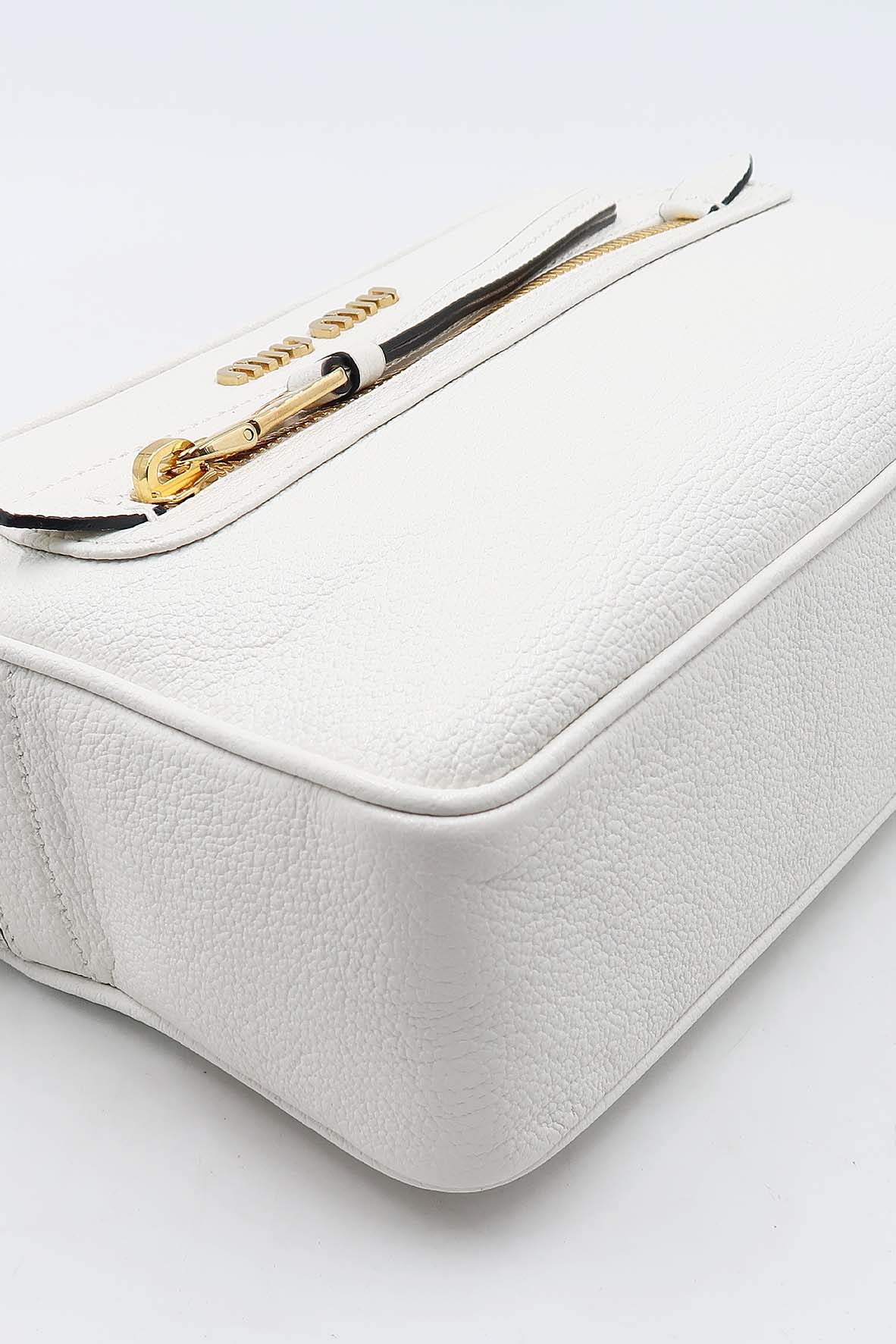 Madras Front Zip Camera Bag Bianco