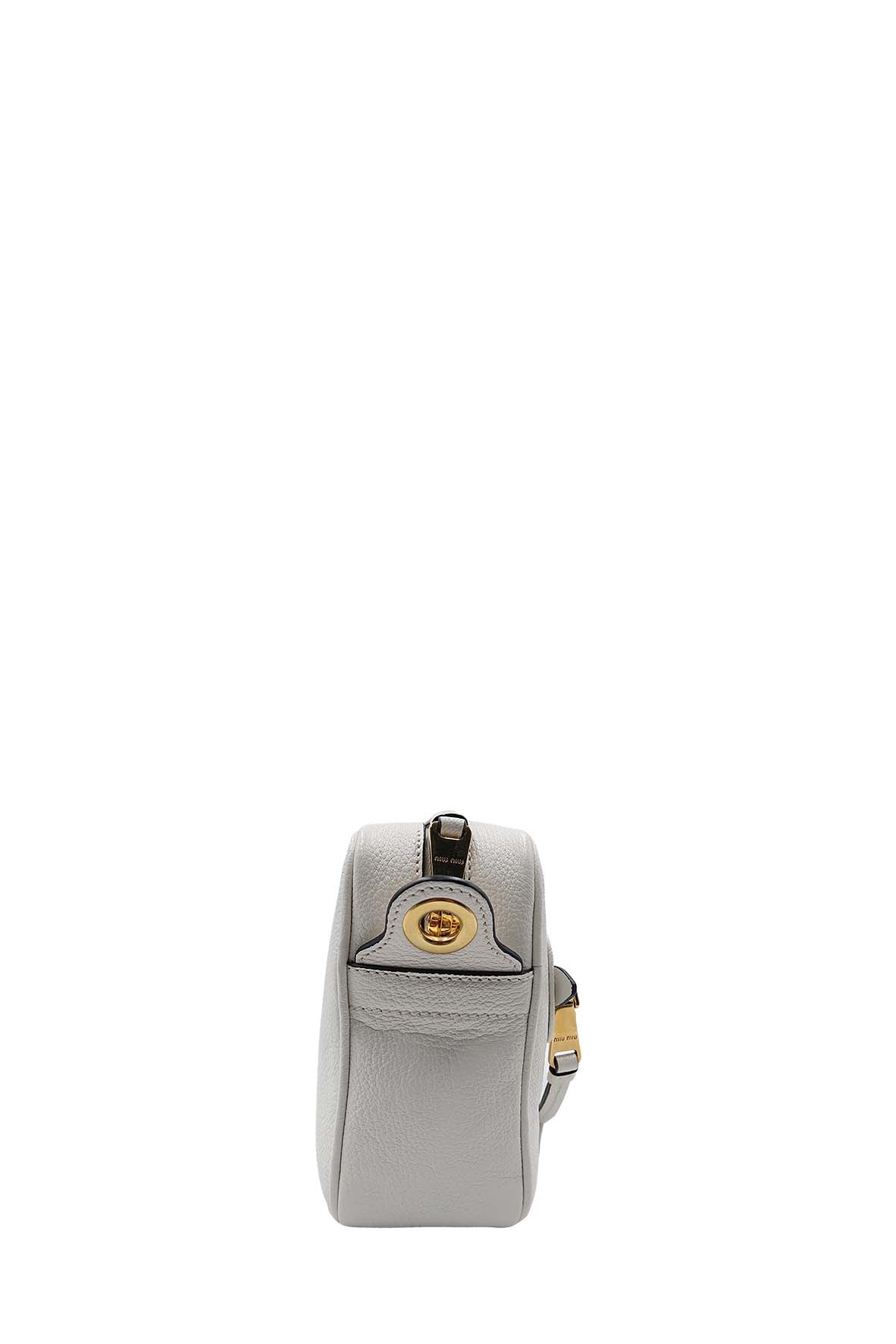 Madras Front Zip Camera Bag Bianco