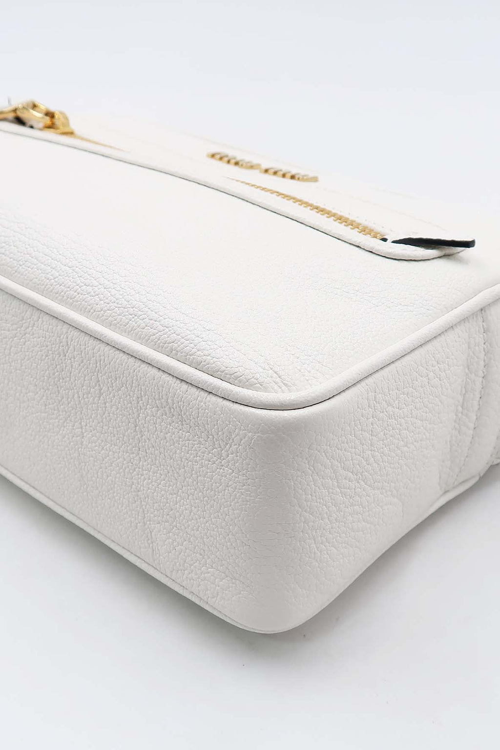 Madras Front Zip Camera Bag Bianco