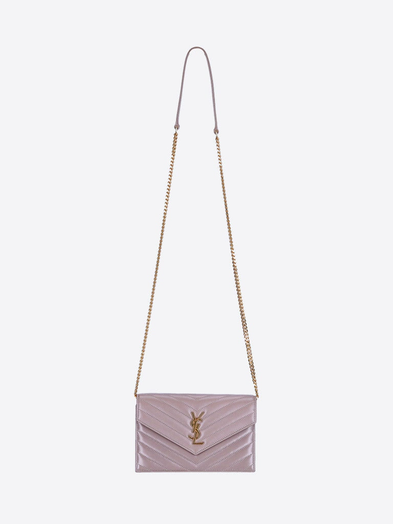 Saint Laurent Women Monogramme Nappa Chain Wallet
